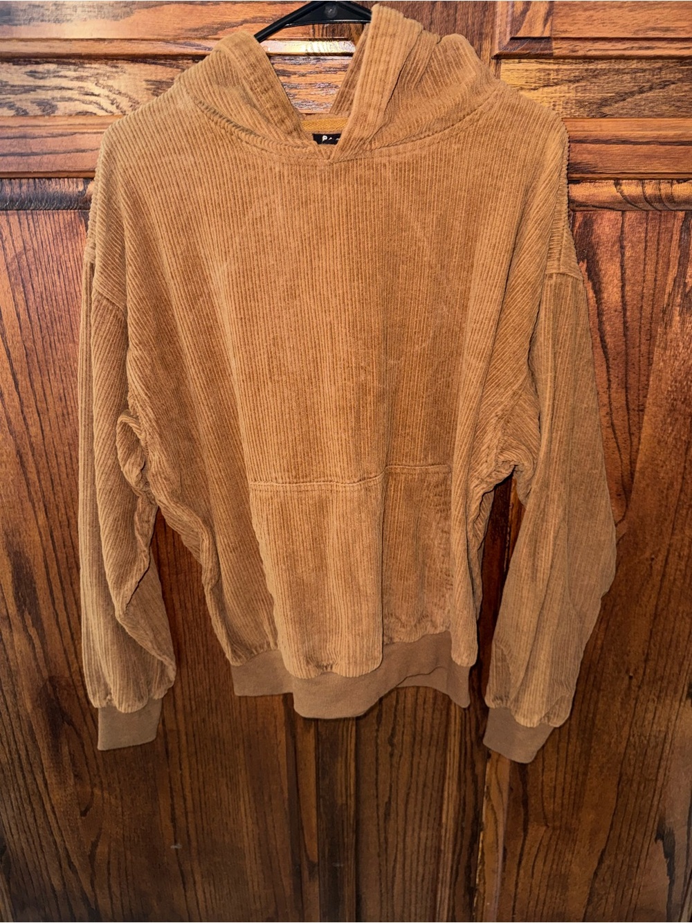 PacSun Corduroy Hoodie - Camel Brown
